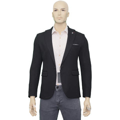 PAMIRASS Zwarte Heren Slim Fit Colbert met Patroon